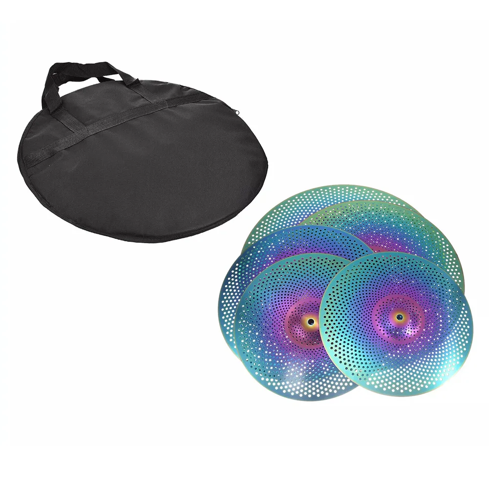 1pc Colored Alloy Mute Cymbal Low Volume Cymbal Snaredrum Volume Reduction Cymbals Realistic Feel For Drummers