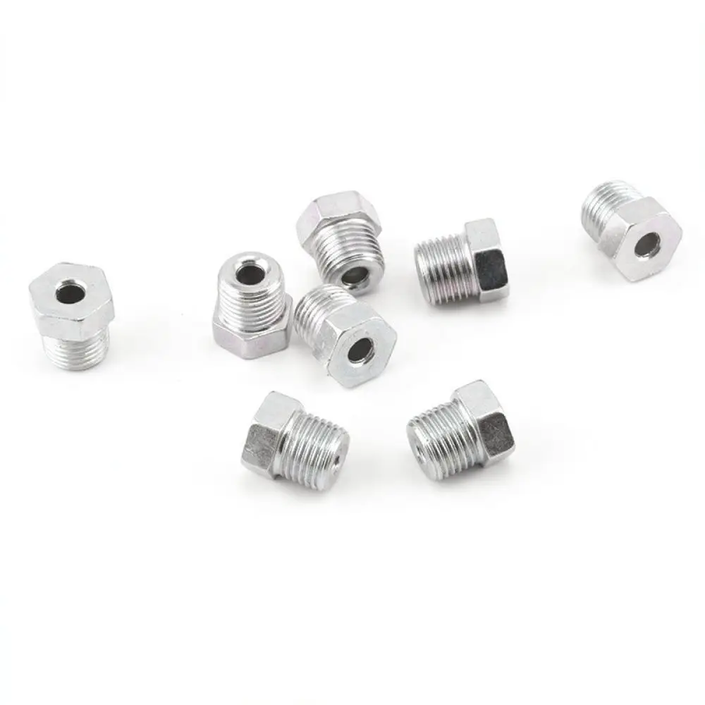 Precision Machined Hydraulic Tube Nut Brake Line Fitting Connector For Automotive Hydraulic Repair Maintenance Hardware Part