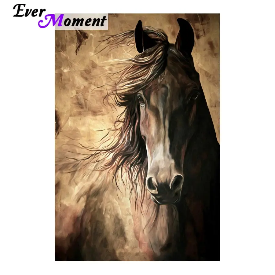 

Diamond painting full square round resin horse painting animal painting art 5d diamond embroidery painting supplies ASF696
