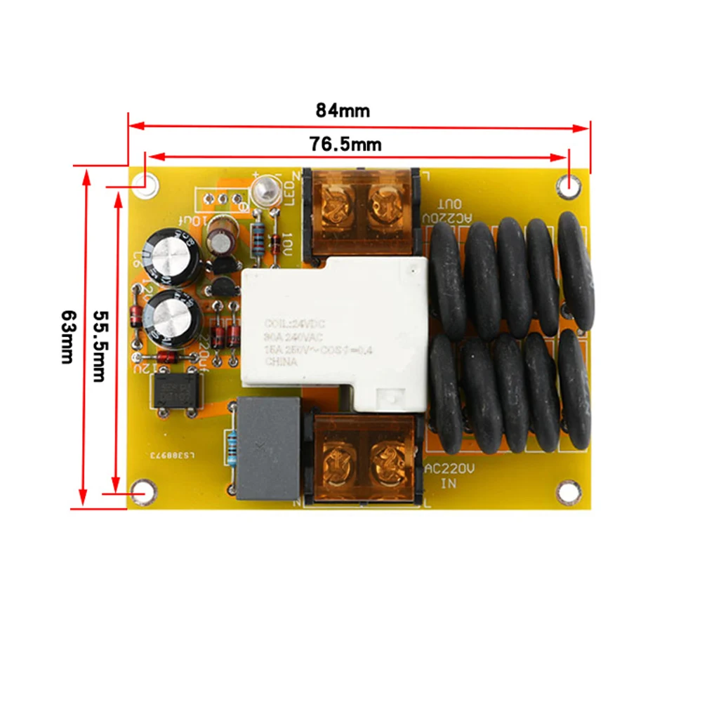 Imagem -04 - Soft Start Board Amplificador de Potência Transformador de Isolamento de Alta Potência Soft Starter Reduzir Start-up Impacto ac 220v 5kw