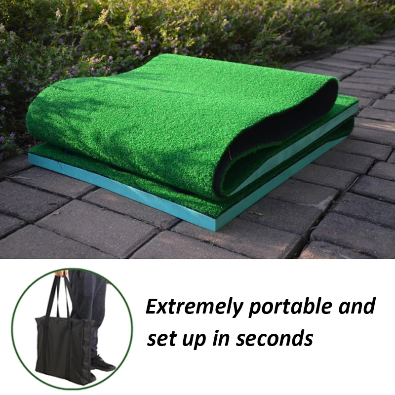Aangepaste Mini Golfbaan Oefenen Buiten Binnen Putting Green Kunstgras Putting Mat 12-gaats Golfmat Spelset