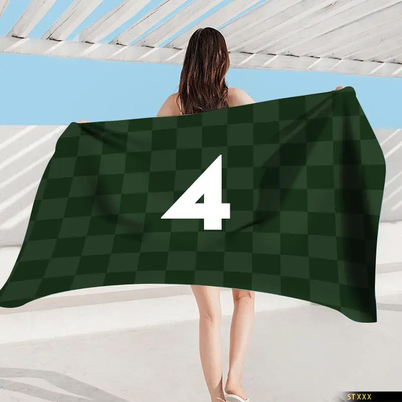 Serviette de Plage Absorbante pour Voyage en Mer, Confortable, Douce et à la Mode, Motif Imprimé, Hôtel, Serviette de Bain pour Couple