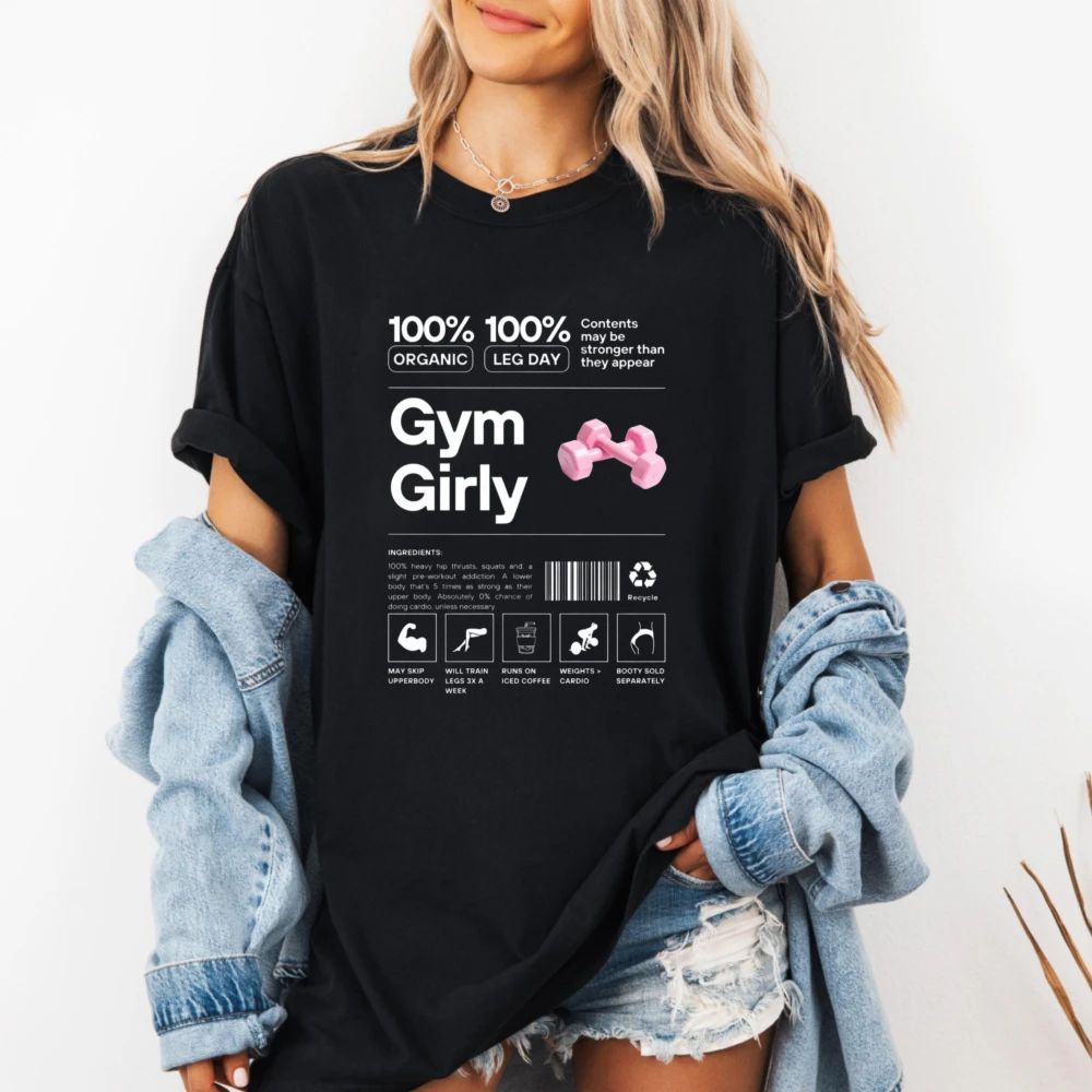 Nutrition Fitness Gym - Gym Girly Pink Dumbbell Nutrition Label