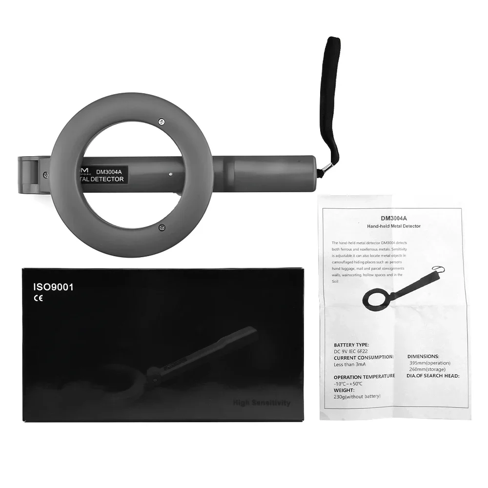 Détecteur de métaux DM3004A, alarme pliable portative, détection de haute précision, Scanner de métaux, outil de vérification de sécurité