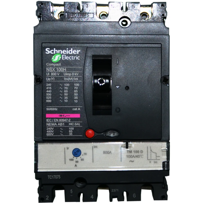 Schneider electric COMPACT NSX Molded-Case Circuit Breakers Switch MCCB NSX100H 3P 4P TM16D-TM100D 70KA at 380/415V LV429672