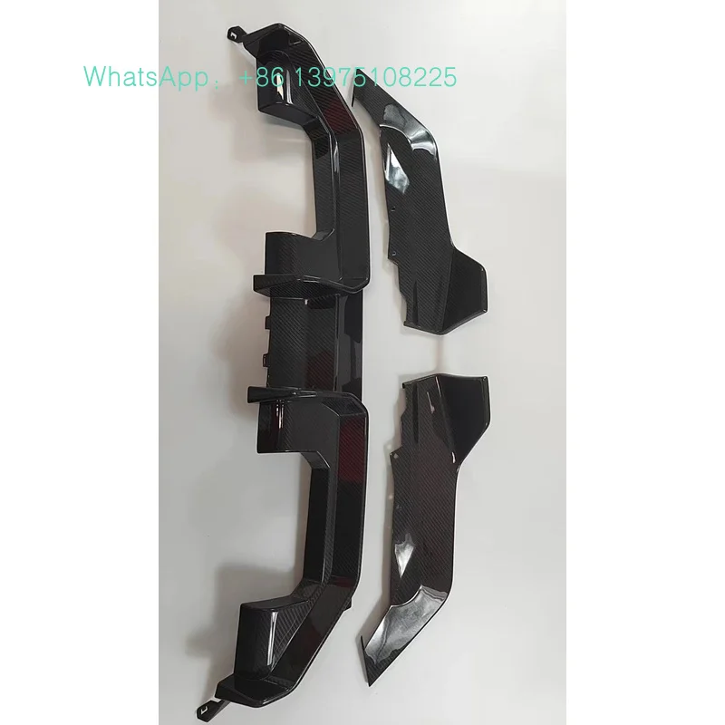 

3PCS Dry & Prepreg Carbon Fiber Rear Diffuser Bumper Lip G87 M2 2023+