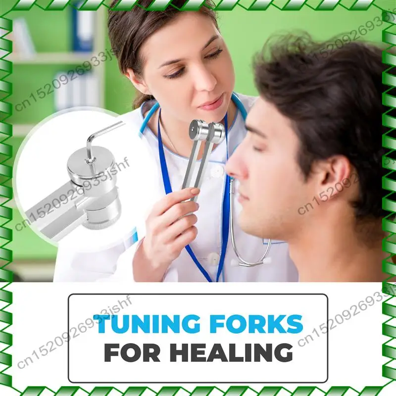 

-BOFF (128 Гц, 256 Гц, 512 Гц) Набор камертонов, камертоны с рефлекторным молотком для чакр/сцеления/звуковой терапии/ремонта ДНК