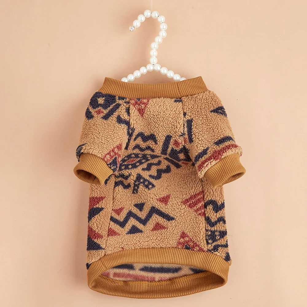 National Style Cat Puppy Sweater Autumn Winter Pet Clothes Fleece Pullover for Small Dogs Cats Kitten Sphynx Clothing Outfits