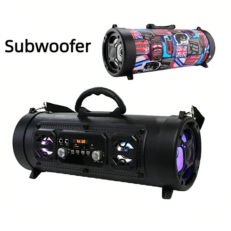 

Subwoofer Portable Highpower Wireless Karaoke Smart Bluetooth High Volume Caixa De Som Car Outdoor Speaker WithRGB Ambient Light