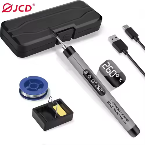 Cordless USB Digital Soldering Iron Adjustable Temperature 300-450℃ Type-C 1000mAh Battery Intelligent Solder Welding Iron Tool - Image 7