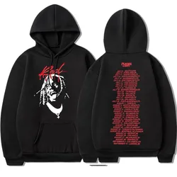 Rapper Playboi Carti Whole Lotta Red  WomenMen Hoodie Sweatshirt Music Album Die Lit Pullover Hooded Outerwear