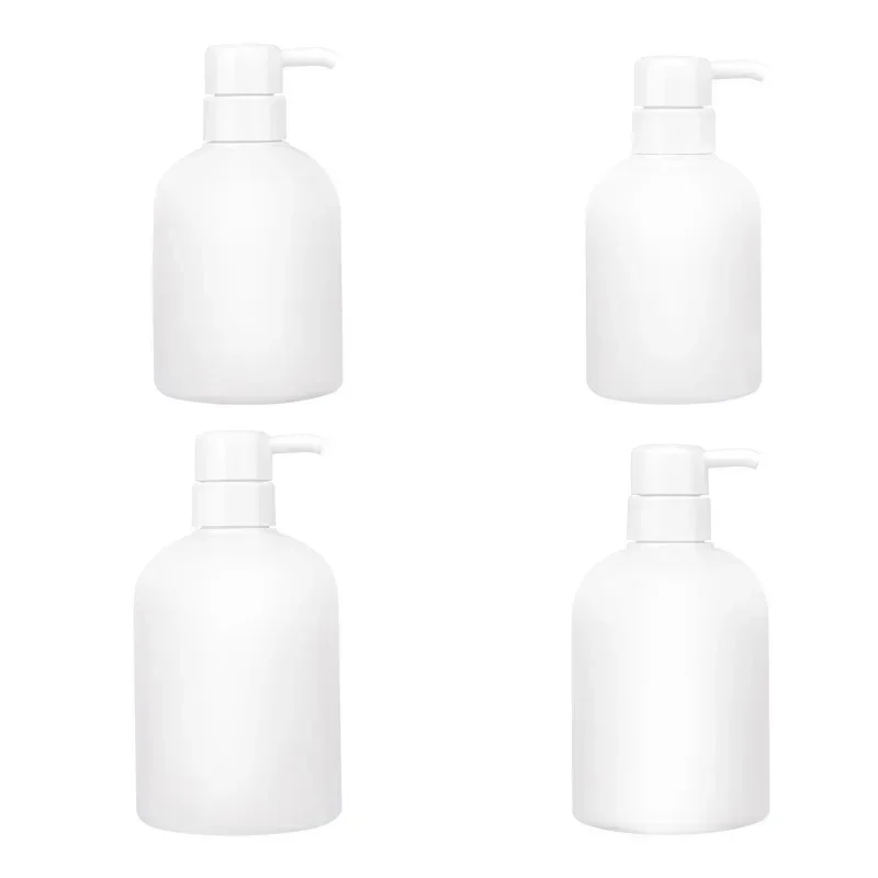 300-600ml White Plastic PE Mousse Bottle Facial Cleanser Press Foaming Bottle Empty Lotion Shampoo Soap Liquid Dispenser