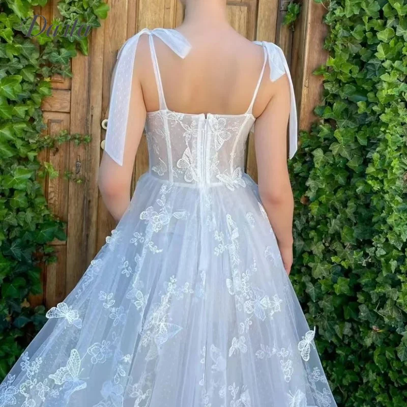 Klassische Spitze Tüll eine Linie Brautkleid Schatz lange Kleider Blumen druck Stickerei elegante Braut Kleid nach Maß