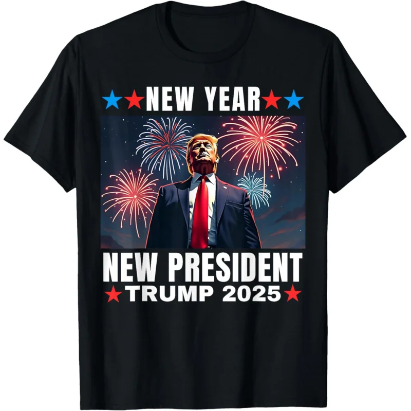 Happy New Year 2025 Trump Family Fireworks T-shirt