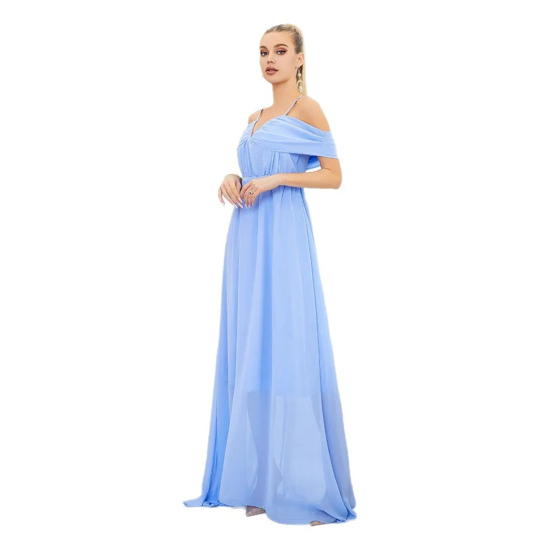 Dance Dress, Long Skirt, Elegant and Long Banquet Evening Gown Designer Satin Women's 2025 Summer Dress Robe Vestido Women Party