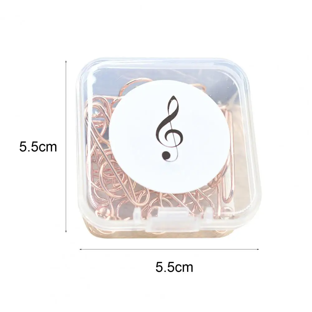 10pcs/box Colorful Music Note Shaped Paper Clips Decorative Colorful Decor For Office Stationery Paper Clip