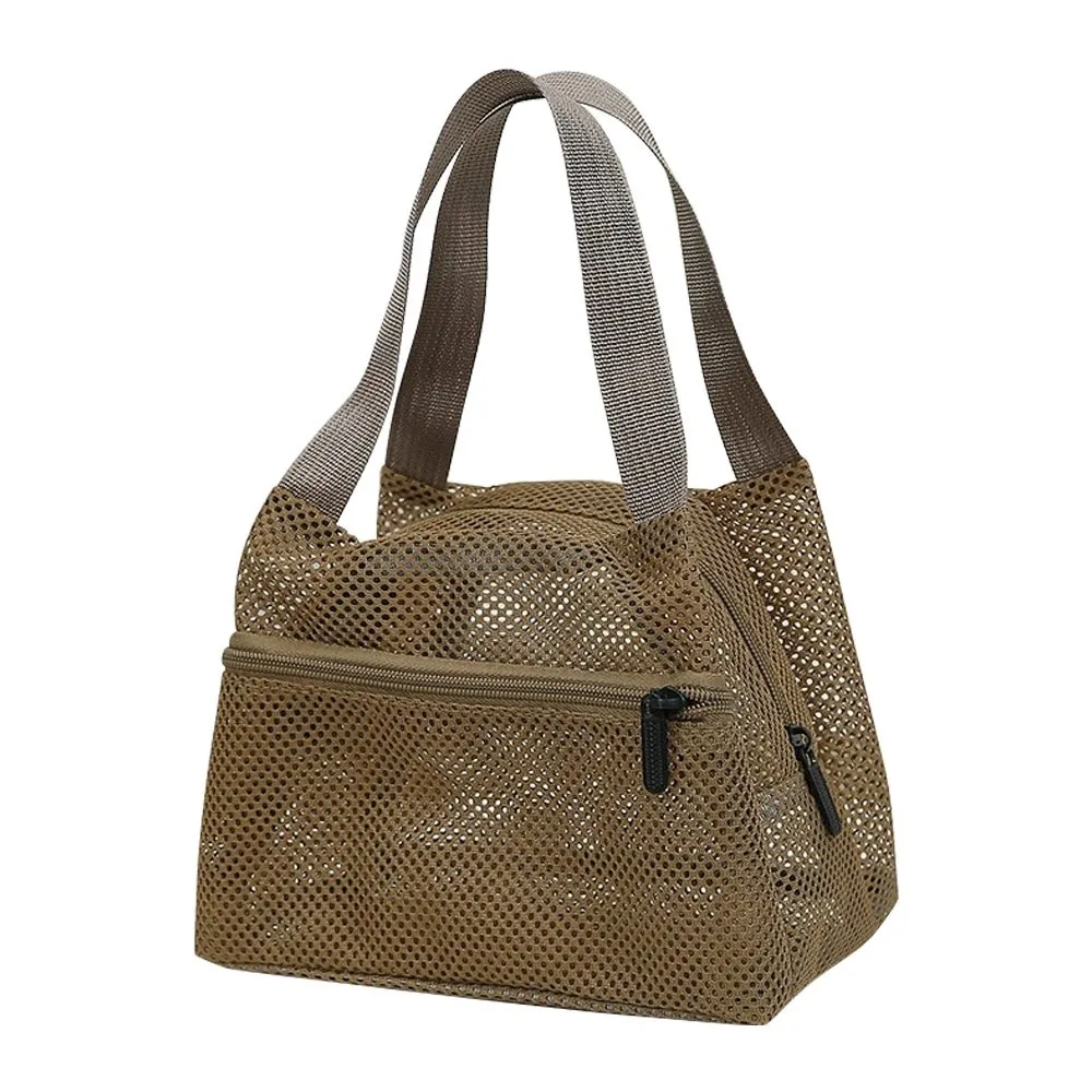Breathable Mesh​ Mesh Beach Bag​​ Foldable​​ ​​Large Capacity​​ Wash Storage Bag ​​Lightweight Quick-Drying Makeup Bag