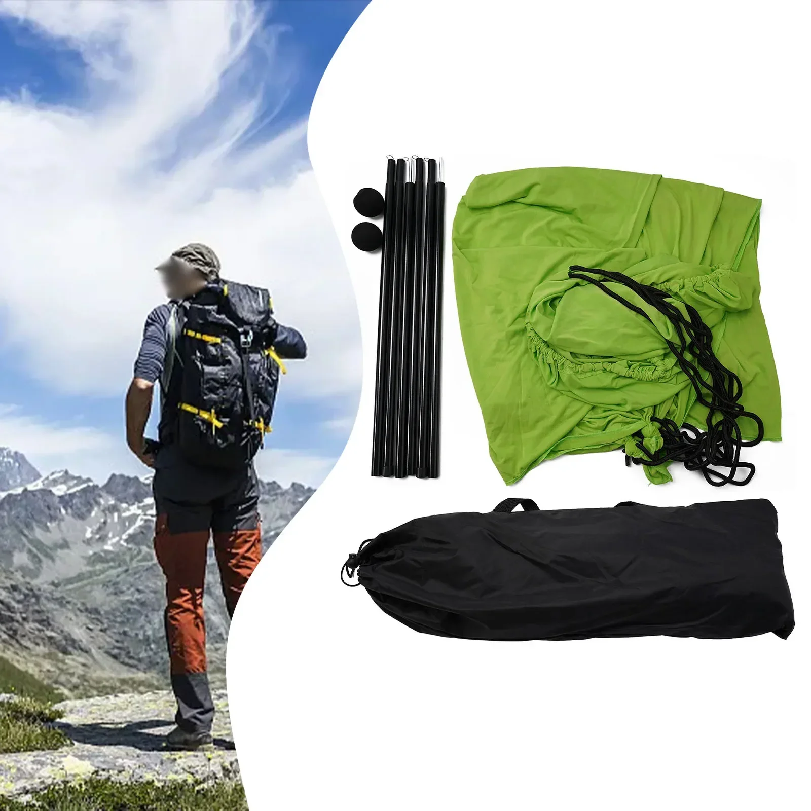 

Beach Tent Sun Shelter Canopy With Sandbag Anchors Sun Shade Tent Sunshade UPFOutdoor Hiking Camping Accessories
