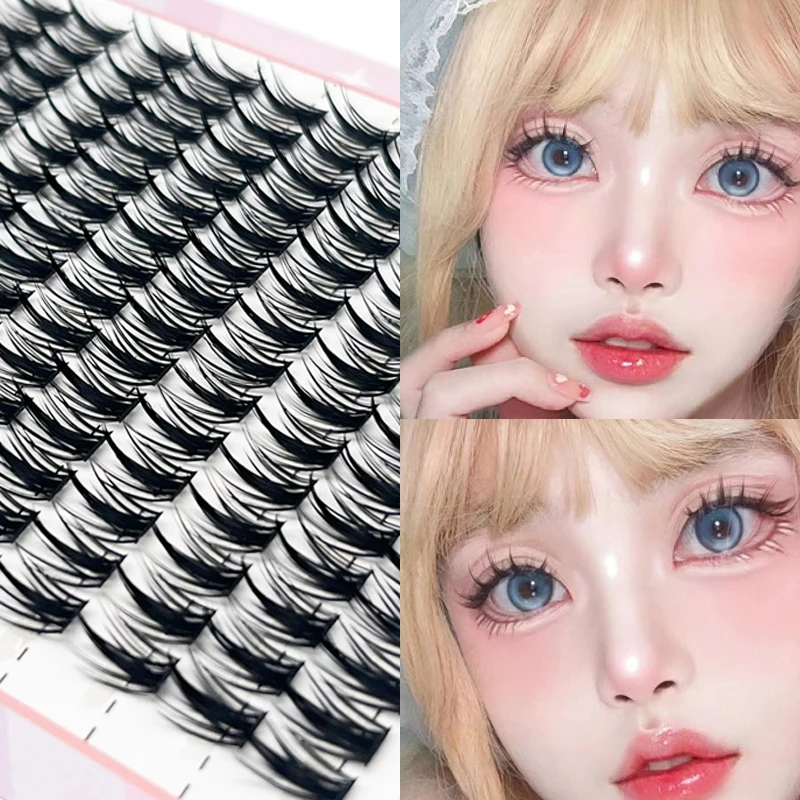 Large capacity wheat ear fake eyelashes anime eyelashes natural eyelashes cosplay single cluster fake eyelashes beginner makeup