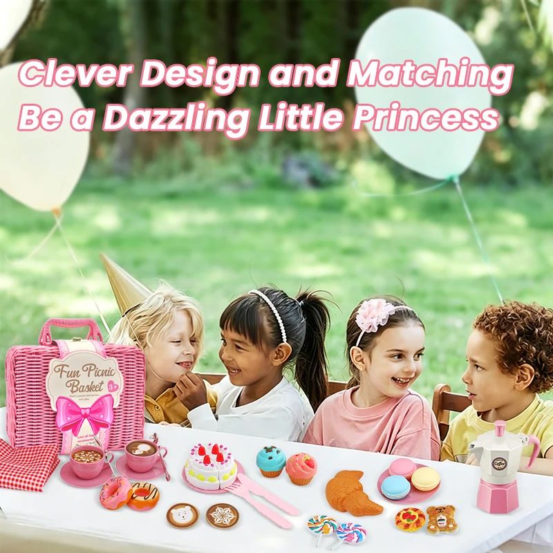 ชุดของเล่นทำอาหารปิกนิกสำหรับเ - Food Snacks For Kids Party บทวิจารณ์และราคา