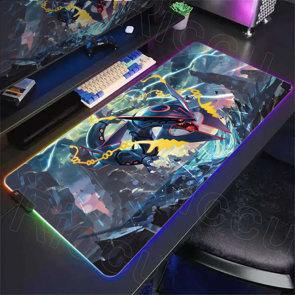 

RGB Mouse Pad Pokemon Pikachu Metagross Computer Speed Type Carpet Mat E-sports Players Laptop Keyboard LED Mousepad PC Desk Mat