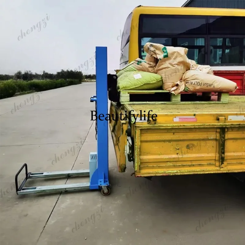 

A81 0.5t 1 Ton Self Lifting Forklift Manual Pallet Loading Self Stacking Crane Portable Self Lifting Mounted Forklift