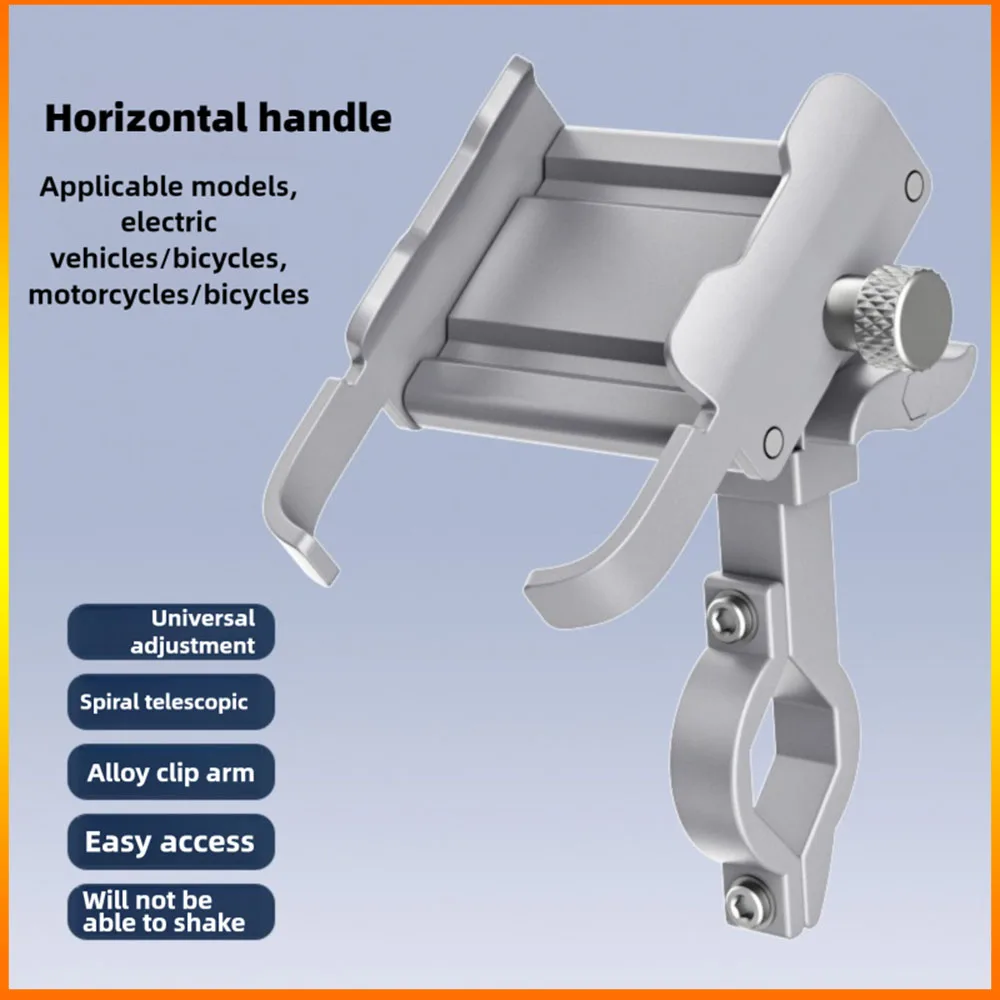 Dudukan Telepon Sepeda 360 °   Rotasi Aluminium Aloi MTB Sepeda Ponsel Braket GPS Skuter Sepeda Motor Stang Mount Ponsel Berdiri