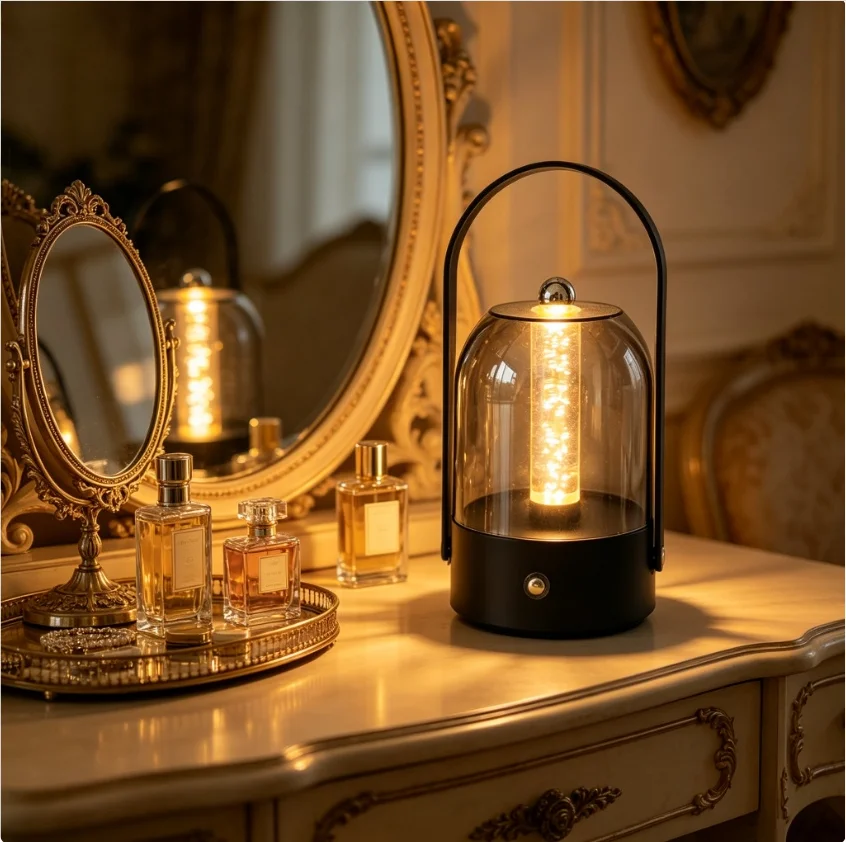 

Беспроводная светодиодная настольная лампа с сенсорным управлением, перезаряжаемая, на батарейках 1200 мАч, винтажный портативный фонарь-ночник для спальни, подарок