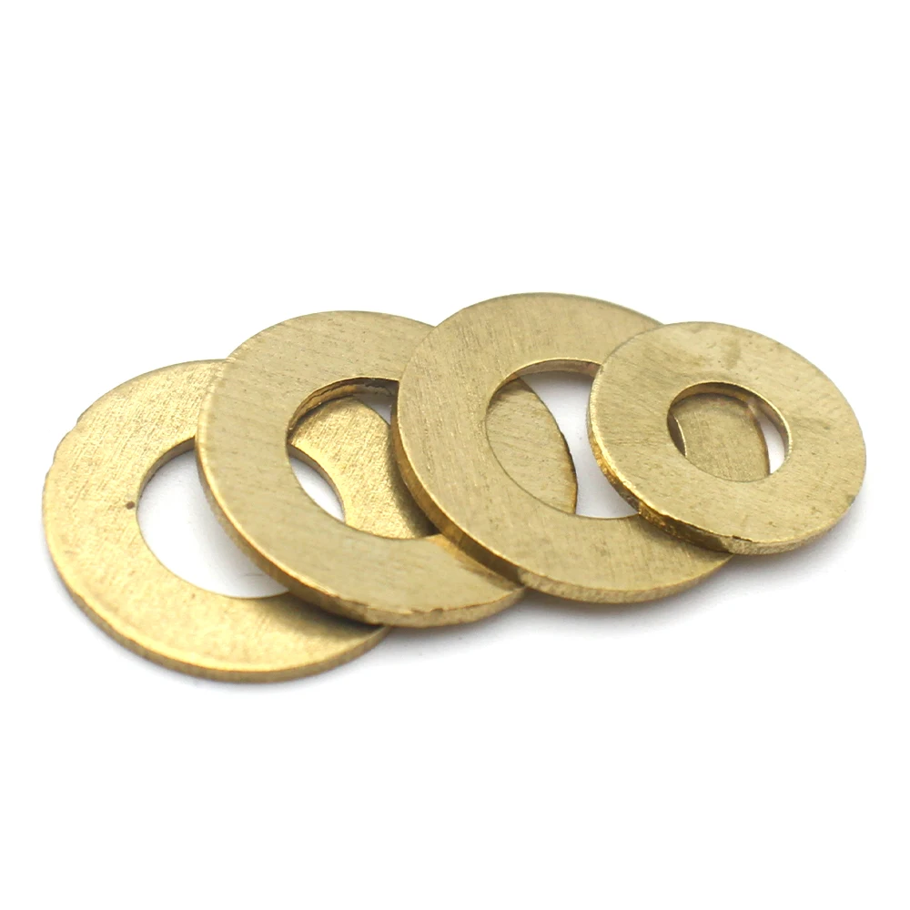 النحاس شقة غسالة M3 M4 M5 M6 M8 M10 M12 M14 M16 M18 M22 M24 الصلبة النحاس طوقا الرقائق النحاس معدن ميسون الوسادة فاصل