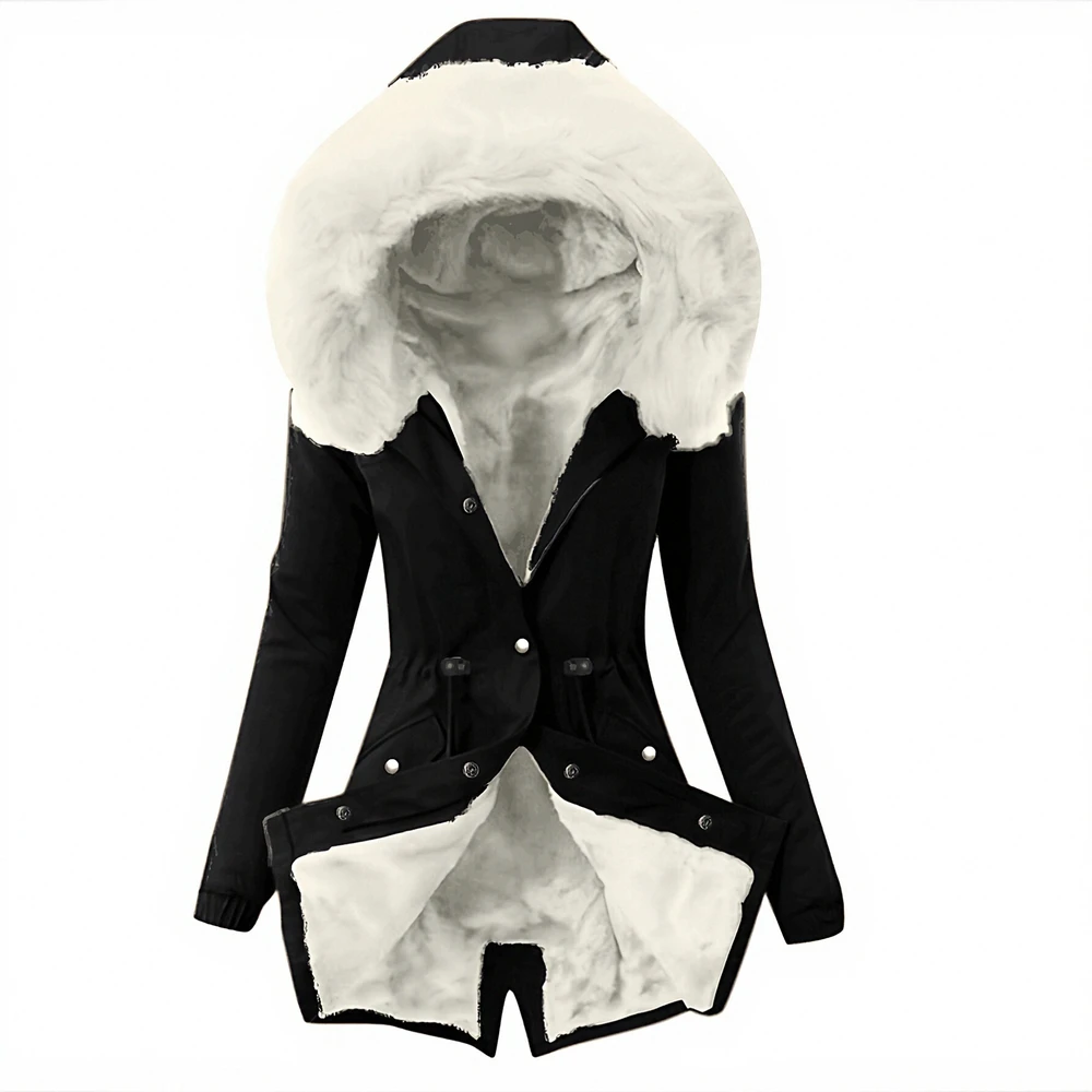 

Casual Long Sleeve Cotton-Padded Jacket Straight Sleeve Style Comfortable Women's Top Fashion Trend No Decoration