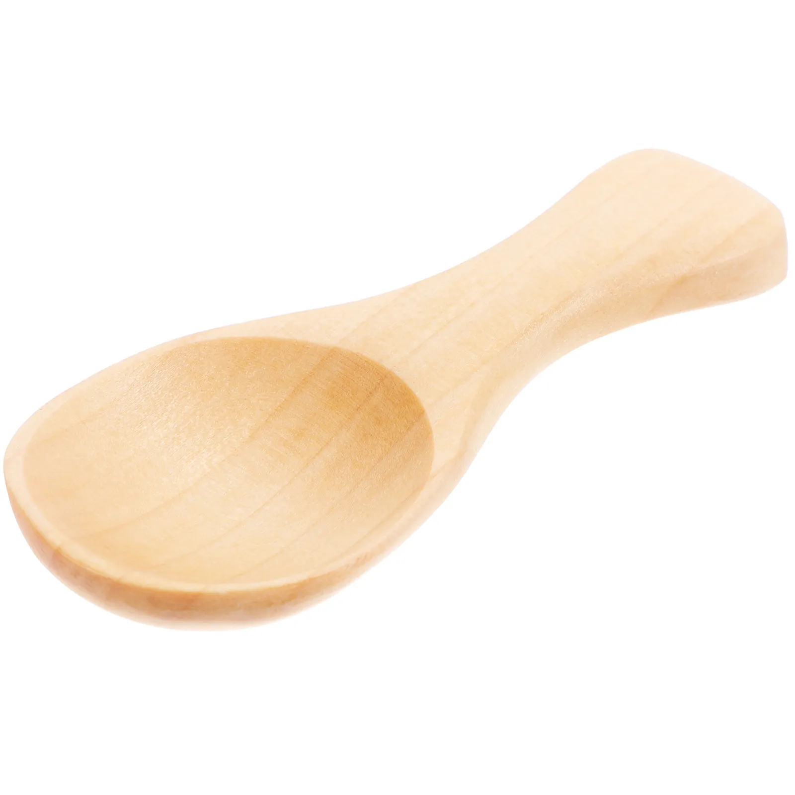 Wooden Milk Powder Spoon Short Handle Compact Portable Mini Scoop Reusable Salt Sugar Tea Scoop Kitchen Spice Supplies