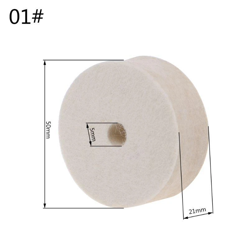 

2/4 Inch Polishing Buffing Grinding Wool Felt Wheel Polisher Abrasive Disc Pad F