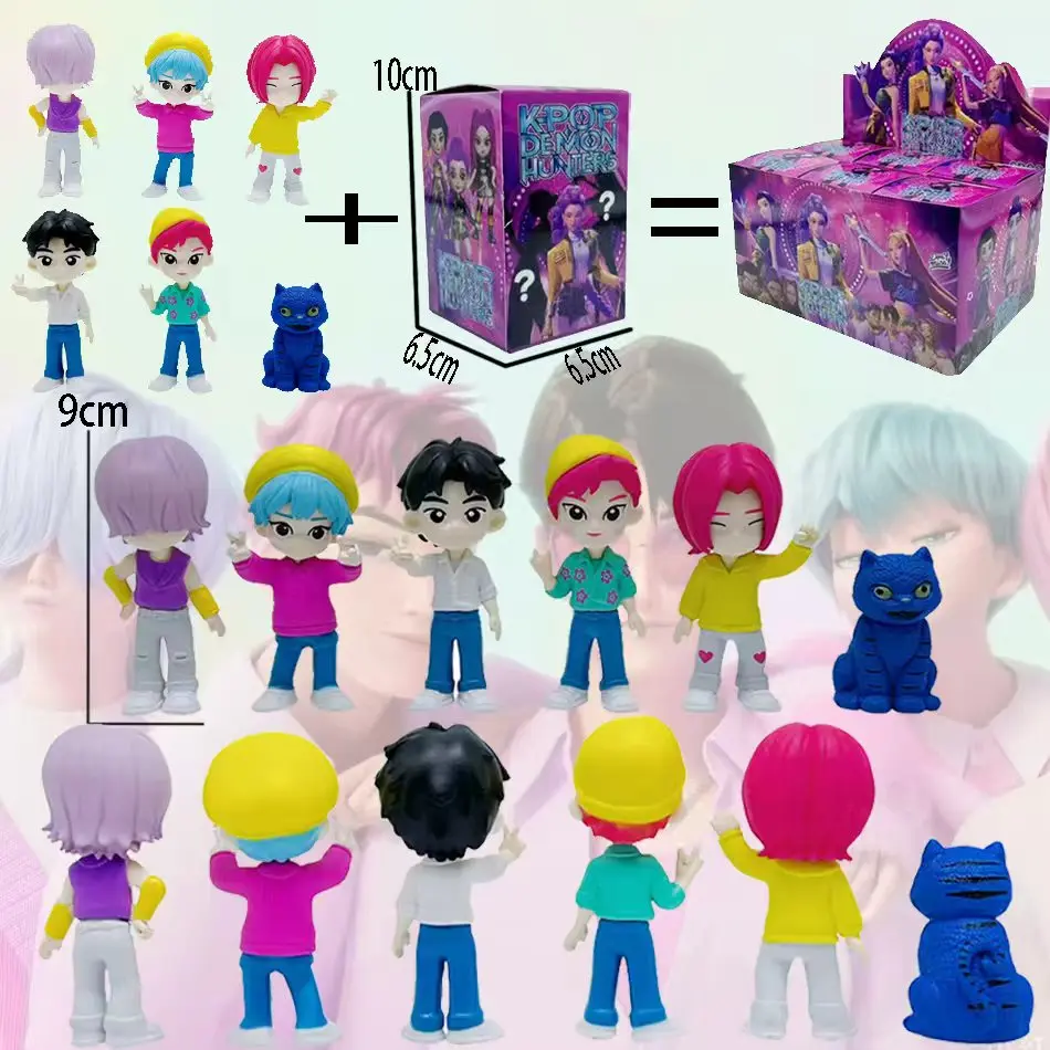 شيطان الصيادين أنيمي Kpop نموذج لجسم صندوق أعمى لعبة الكرتون الألعاب الأجهزة الطرفية مكتب الديكور جمع نموذج للطفل هدية