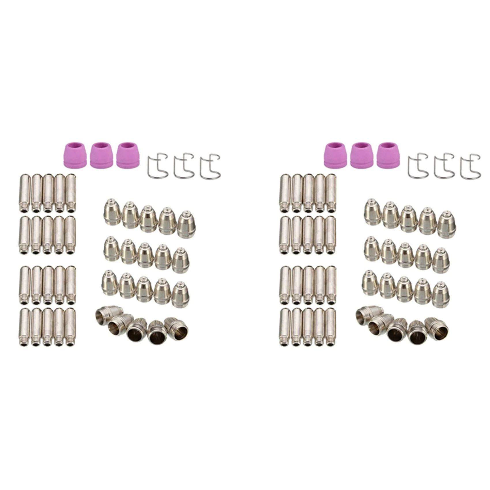 

Комплект расходных материалов для плазменной резки LICE-92PCS для SG-55, AG-60, WSD-60: сопла, электроды, защитные колпачки для плазменного резака