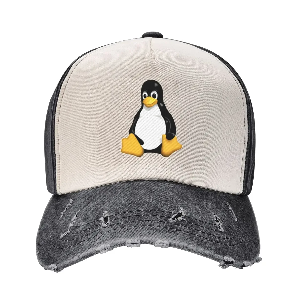 

Tux Linux Mascot Baseball Cap Military Tactical Cap Hat Beach tactical cap Hat Man Luxury Women's Beach Visor Men's