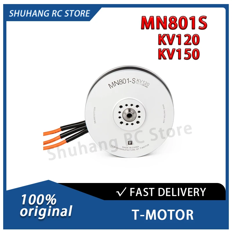 T-motor mn801s kv120 kv150 drone dc sem escova moto kv150 para proteção de plantas agrícolas uav rc drone