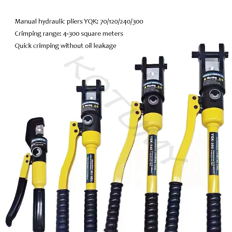 Household Hydraulic Pliers DIY Cable Terminal Crimping Pliers Manually Hydraulic Compression Tool YQK-70