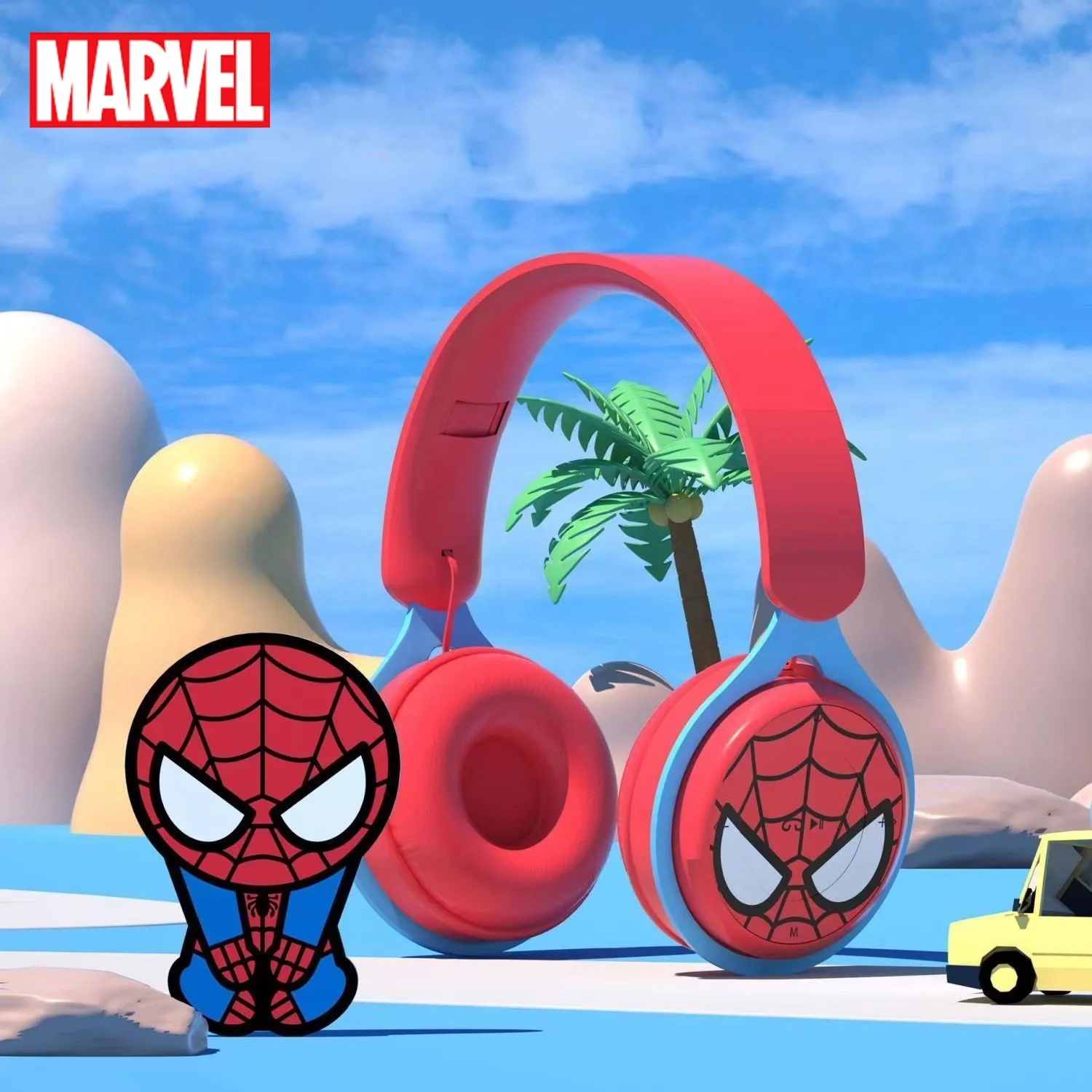 

Disney Marvel Wireless Bluetooth Headphones Foldable HIFI Surround Sound Laptop Earphones for Children Anime Cartoon