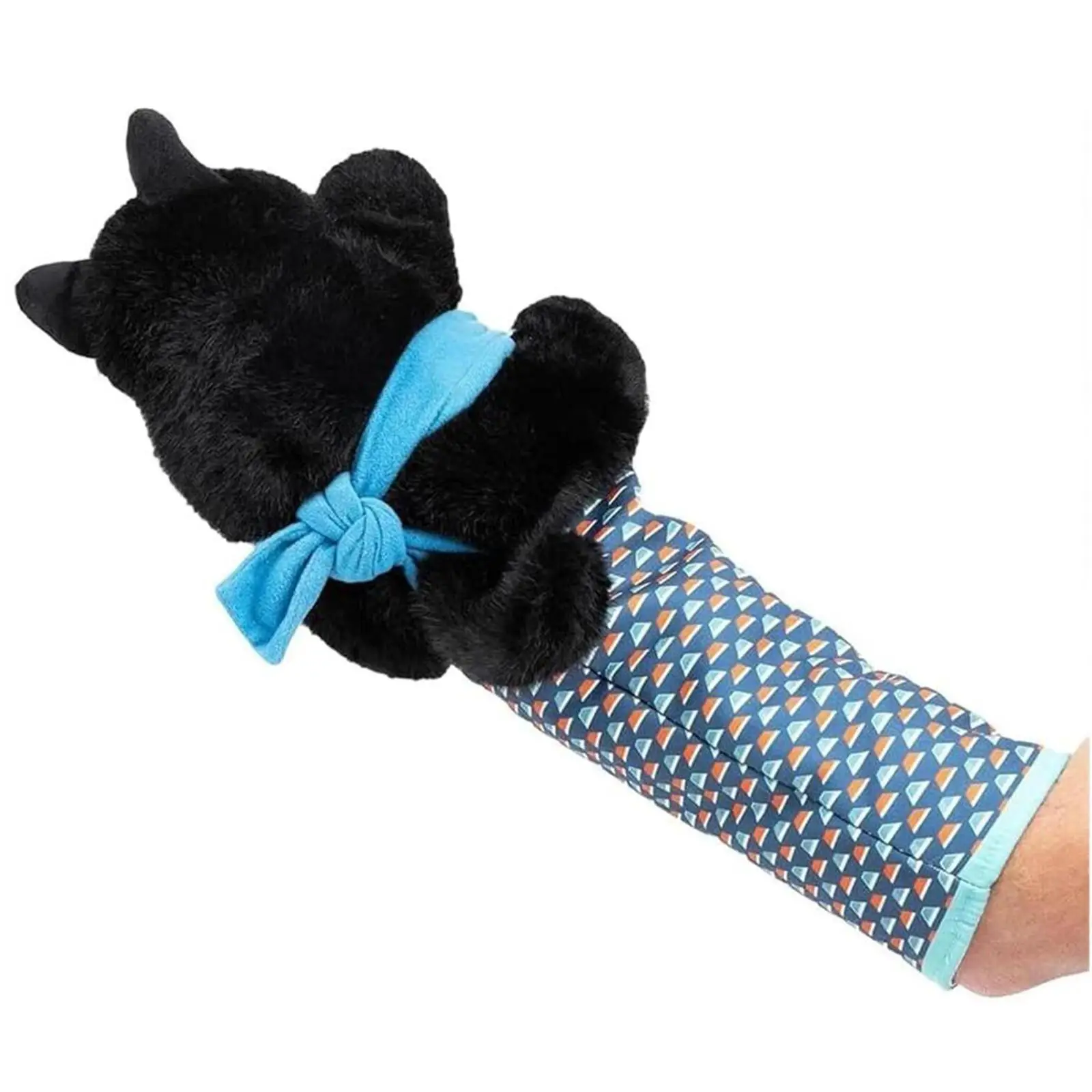 Cat Hand Puppet Animal Hand Glove for Interactive Play Comforatble Plush Cat Wrestle Toy Stuffed Animal Toy Cat Wrestling Toy