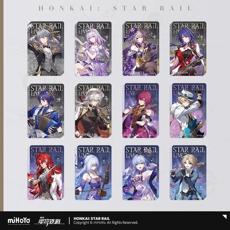 [Genuine] miHoYo Game Honkai Star Rail Star Iron LIVE Series Acrylic Quicksand Ornament Jingliu Yanqing Prop Cosplay Xmas Gifts