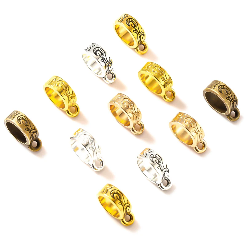 20 pcs 6 color Zinc Alloy Bead DIY big hole metal connector Beads Fits Charm Bracelets Necklaces Pendants making 4*9*12mm R228