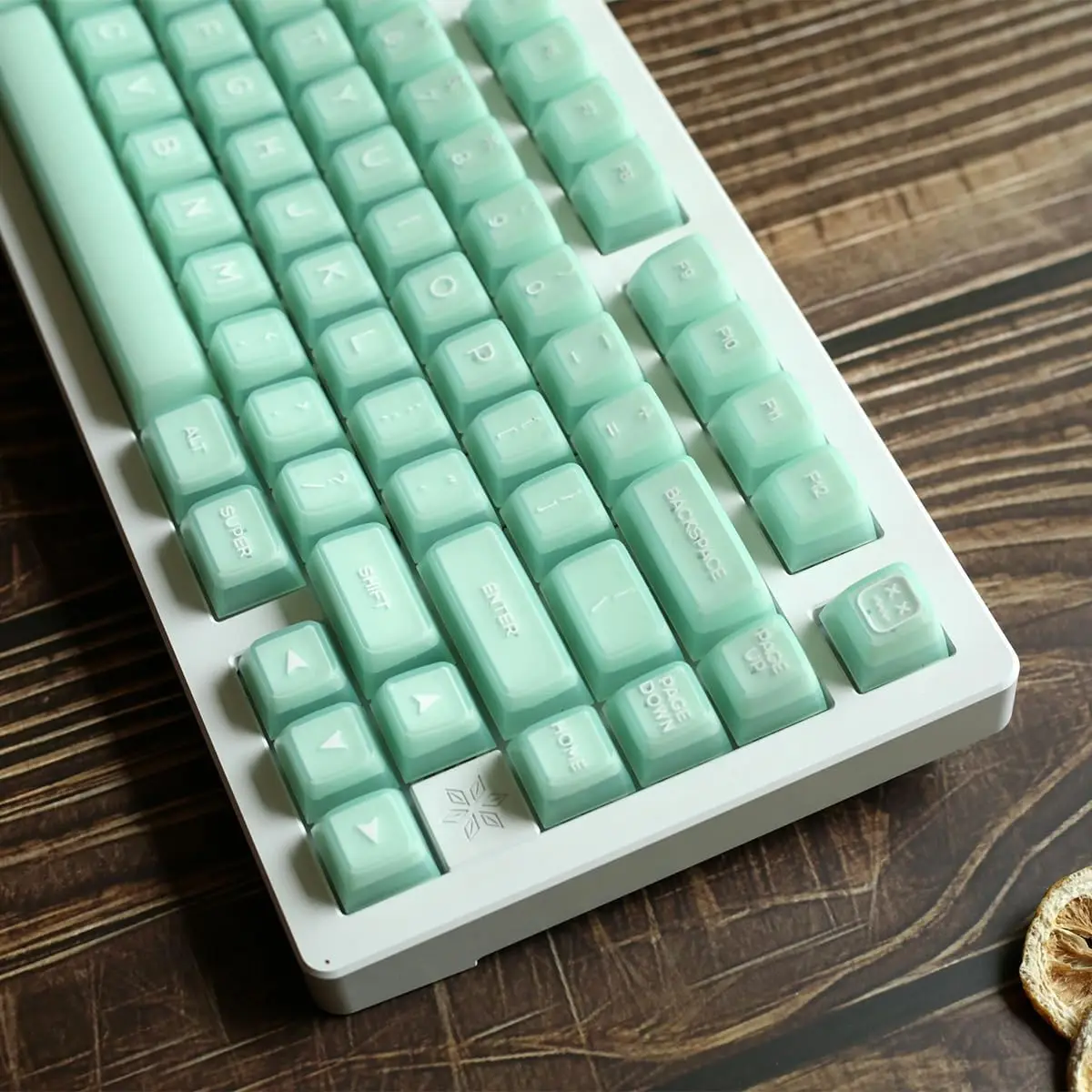 142 Keys Doubleshot SA Keycaps Translucent Keycaps Set Fit for 61/64/87/104/108 Cherry Mx Switches ISO ANSI Mechanical Keyboard