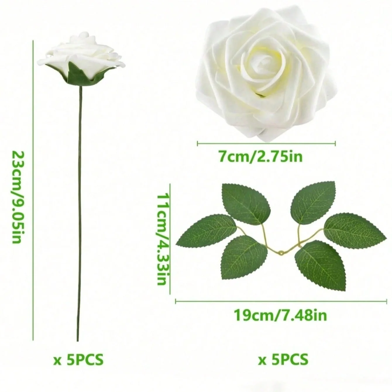 25 Stück künstliche Rosenblumen aus Schaumstoff, künstliche Blumen für Valentinstag, DIY-Geschenke, Ornament, Hochzeit, Heirat, Dekoration, Heimdekoration – Detail 5