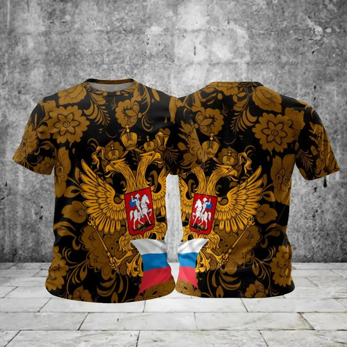 New Russia T-Shirts Russian Flag 3D Print Men Women Streetwear Casual Short Sleeve T Shirt Tops Tees Men's Clothing