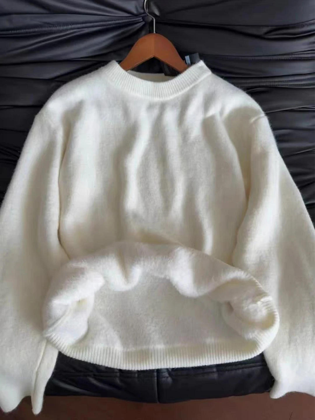 

Cleanfit Thiened Fce Lined Knitwear Men's Winter Warm round Ne Sweater Soft Inner Wear Base irt American Sle Loose...