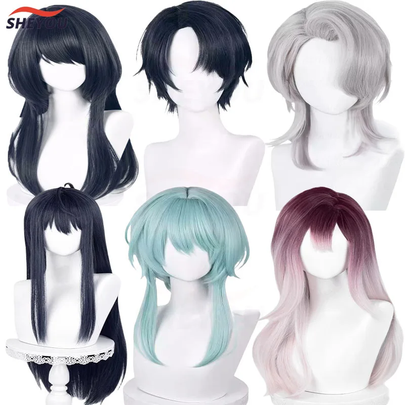 Game Path To Nowhere Cosplay Wig Ye Ying Zoya Rahu Shalom Nightingale Heat Resistant Synthetic Hair Anime Cosplay Wigs + Wig Cap