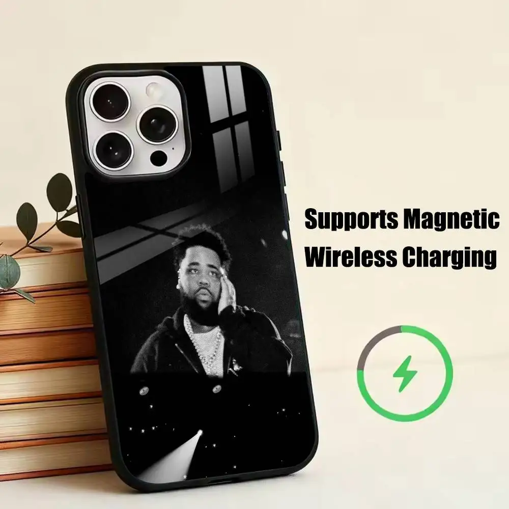 Rod Wave Hot R-Rapper RW  Phone Case For iPhone17,16,15,14,13,12,11 Plus,Pro Compatible with magnetic wireless charging Gift