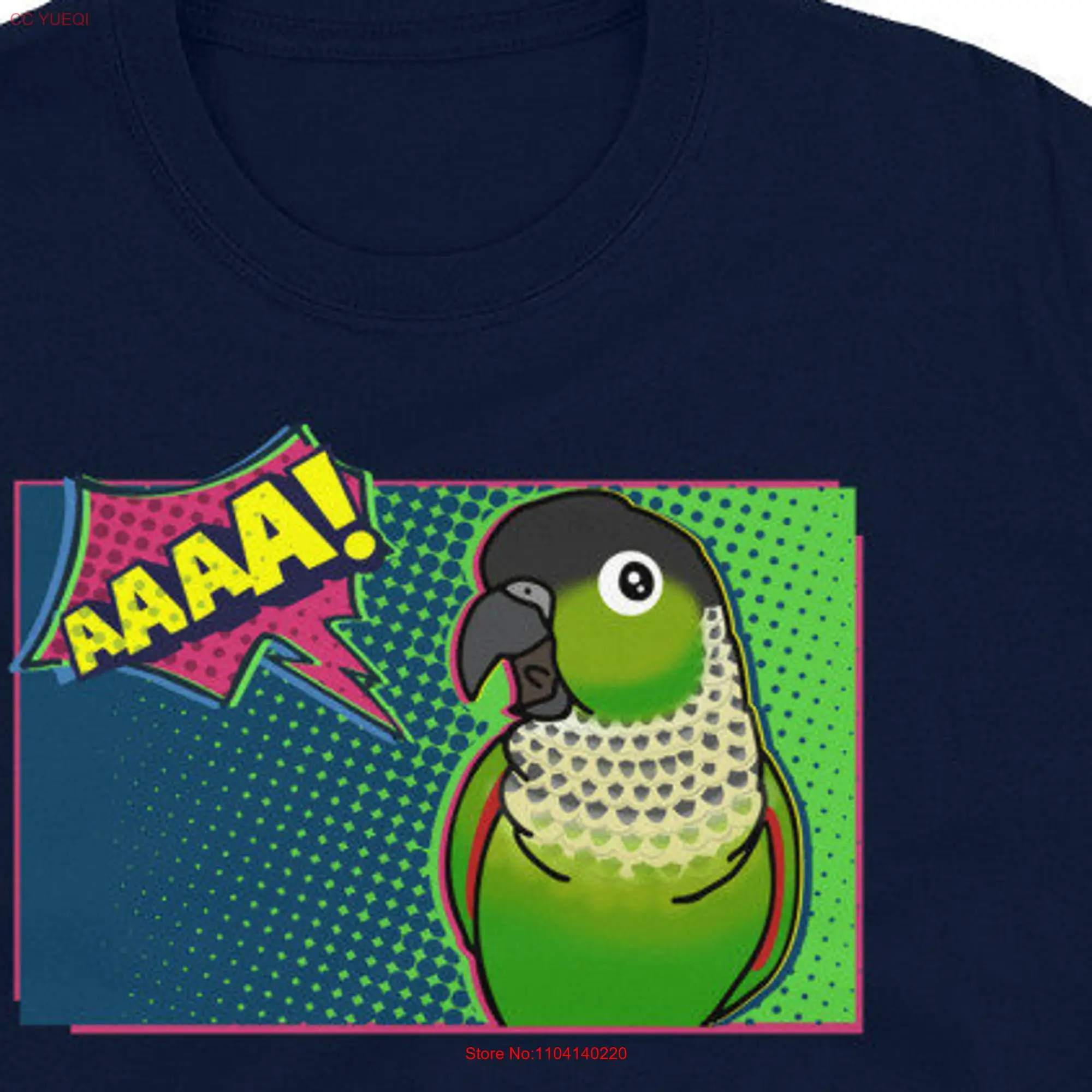 T Shirt Conure hitam Comic pakaian kekasih burung bayan berteriak pakaian pemilik burung pakaian pakaian Birb Meme