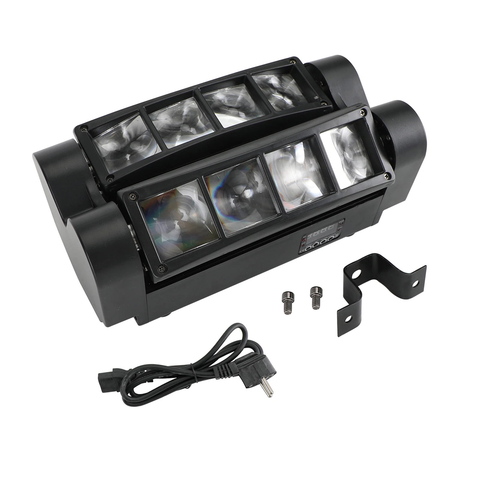 Areyourshop Spider Moving Head Light 80W 8-LED RGBW DMX512 إضاءة المسرح مع شعاع دوار لنادي حفلات ديسكو DJ #6