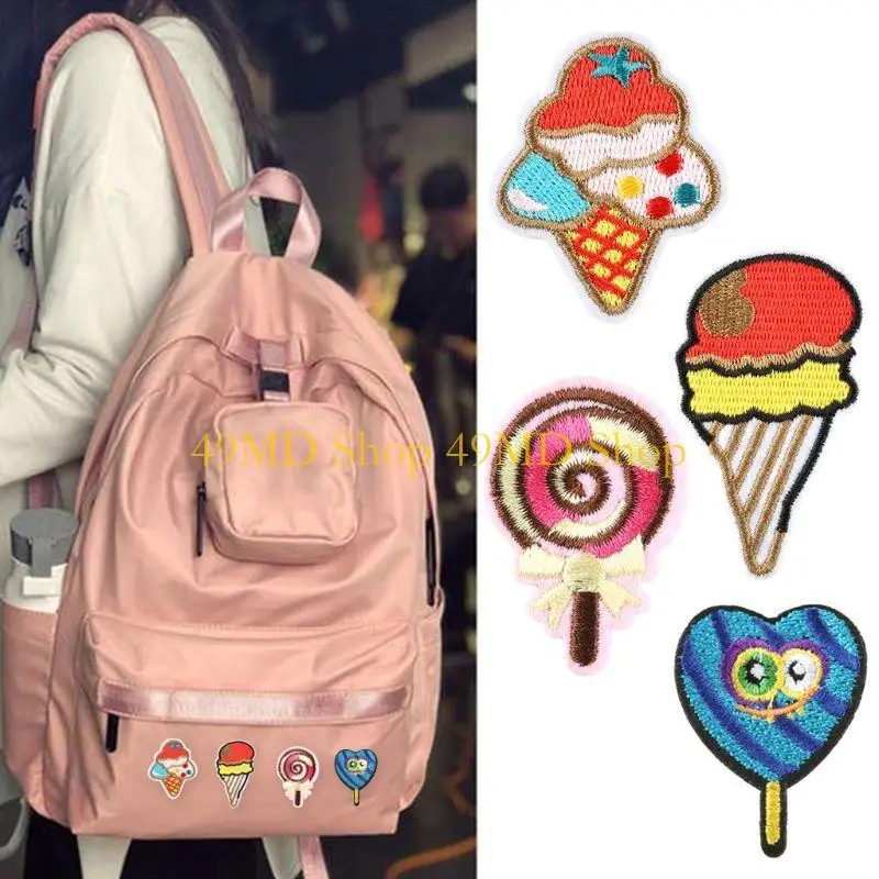 

49MD 20pcs Cartoon Sweets Lollipop Склейка для мороженого. Тканевые пятнат
